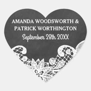 Adesivo Coração Quadro + Favores rústicos do casamento do país d