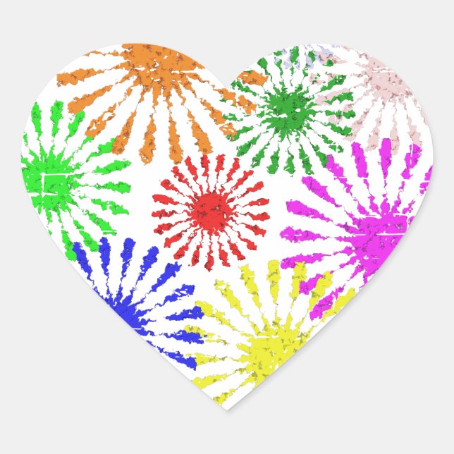 Adesivo Coração Quebra da Flor Distante (Frente)