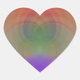 Adesivo Coração Rainbow Heart Sticker