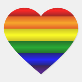 Adesivo Coração Rainbow Heart Sticker