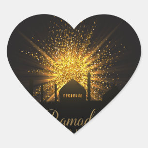 Adesivo Coração Ramadan