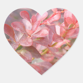 Adesivo Coração Ramificações bonito rosa