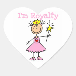 Adesivo Coração Realeza Princesa