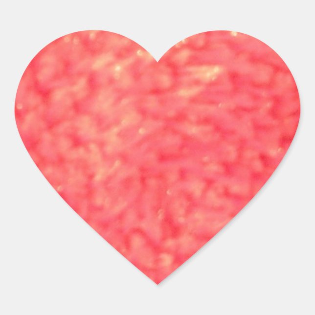 Adesivo Coração Red Faux fur (Frente)