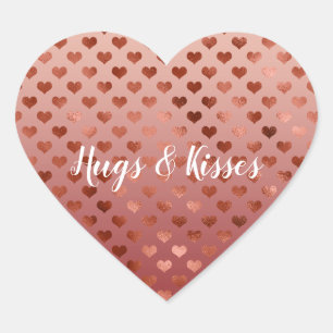 Adesivo Coração Red Hearts Ombre