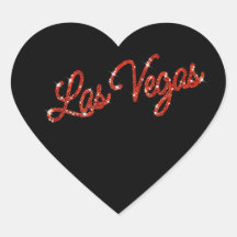 Red Las Vegas Sparkles Sticker