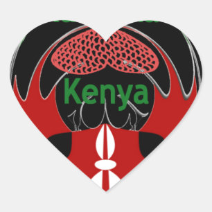 Adesivo Coração Red Matata Kenya
