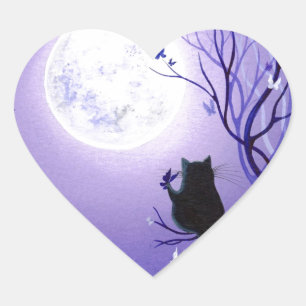 Adesivo Coração Redemoinho da borboleta