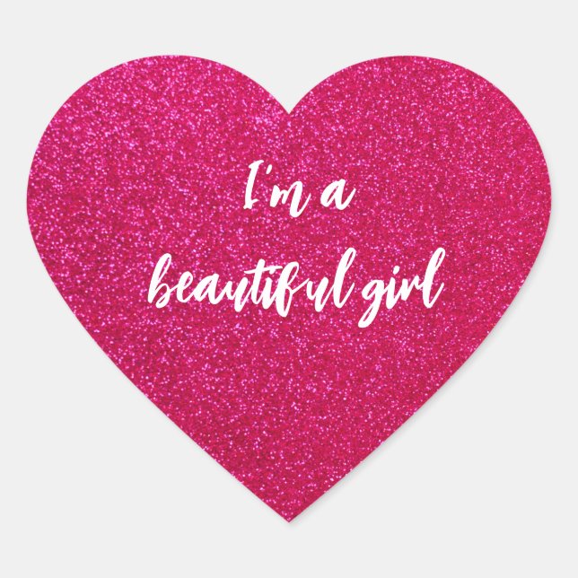 Adesivo Coração Redonda Inspirational bodypositive phrase (Frente)