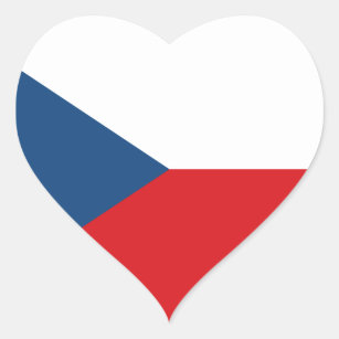 Adesivo Coração república checa