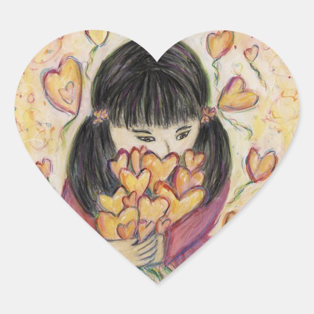 Adesivo Coração Reunindo Carraças De Amor Selantes Decais Personal (Frente)