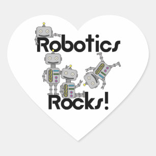 Adesivo Coração Robotics Rocks