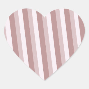 Adesivo Coração Romântica Mama e Rosa Pálido Stripidos
