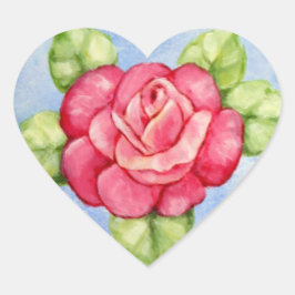Adesivo Coração Rosa
