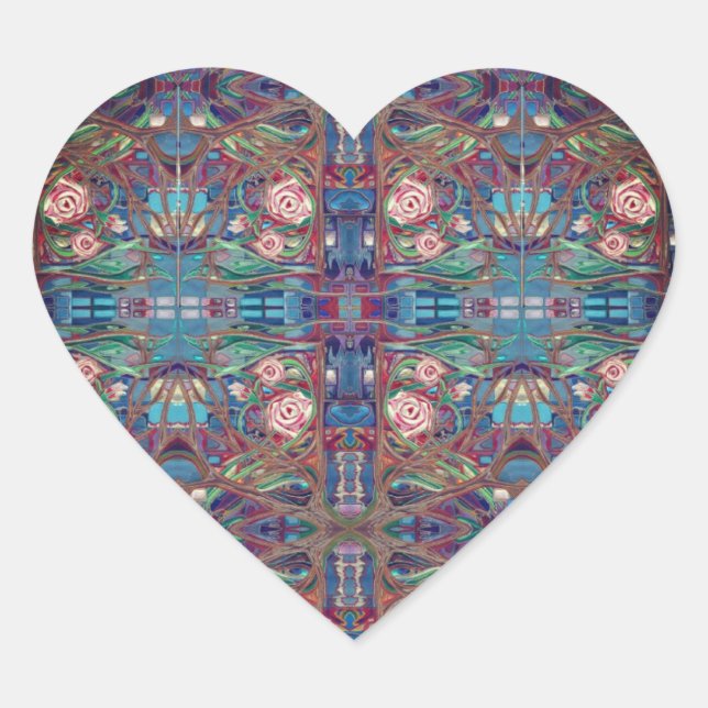 Adesivo Coração Rosa (Frente)