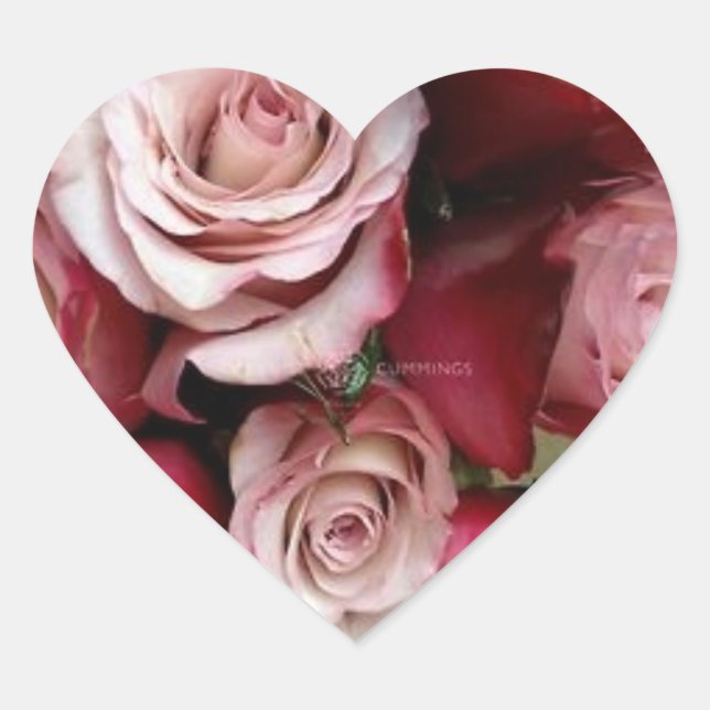 Adesivo Coração Rosa (Frente)