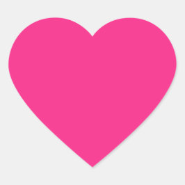 Adesivo Coração Rosa Brilhante