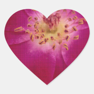 Adesivo Coração Rosa com Verificação de Dia dos Namorados Mais Rec