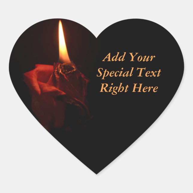 Adesivo Coração Rosa de sinalização (Frente)