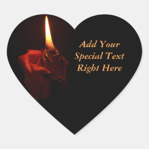 Adesivo Coração Rosa de sinalização