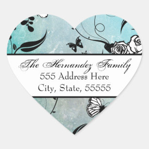 Adesivo Coração Rosa de tatuagem e liberadores Etiquetas/etiquetas