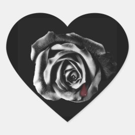 Adesivo Coração Rosa do Vampiro Gótico