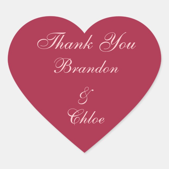 Adesivo Coração Rosa e Pérolas Obrigado Sticker (Frente)