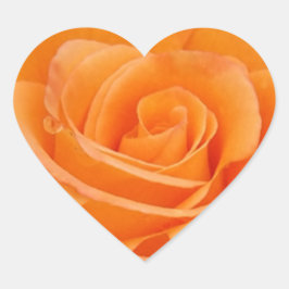 Adesivo Coração Rosa laranja