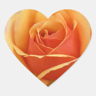 Adesivo Coração Rosa laranja