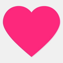 Adesivo Coração Rosa Quente