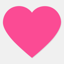 Adesivo Coração Rosa Quente