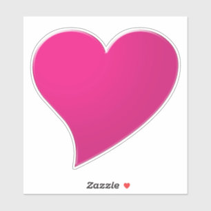 Adesivo Coração rosa-rosa-quente, amor