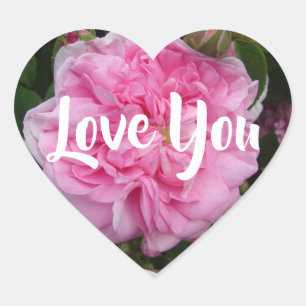 Adesivo Coração Rosa Rosa Rosa Rosa Rosa Vintage Flores retrógrada