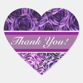 Adesivo Coração Rosa Roxo