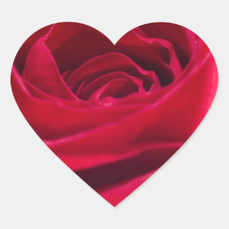 Adesivo Coração Rosa vermelha solteiro