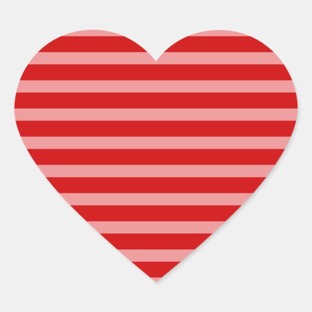 Adesivo Coração Rosa Vermelho (Frente)