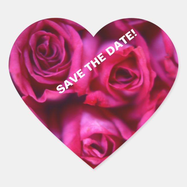 Adesivo Coração Rosas (Frente)