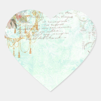 Adesivo Coração Rosas e bruxelas cor-de-rosa