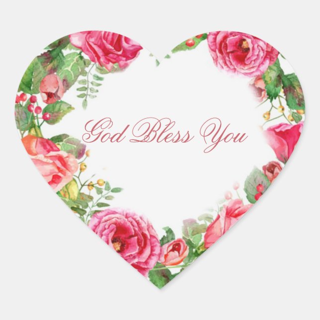 Adesivo Coração Rosas Rosa Vermelhas Fusíveis de Fuselagem Flores  (Frente)