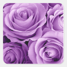 Adesivo Coração Rosas Roxos bonito