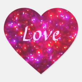 Adesivo Coração "Rosy Sparkle"