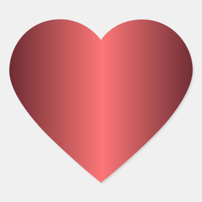 Adesivo Coração Ruby Red Heart Sticker (Frente)