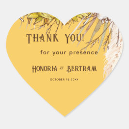 Adesivo Coração Rústica Roca Mostarda Girassol