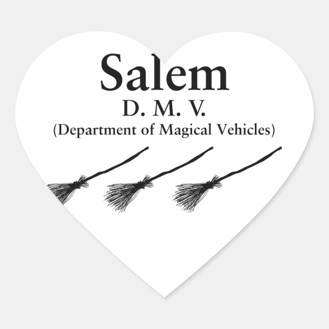 Adesivo Coração Salem DMV (Frente)