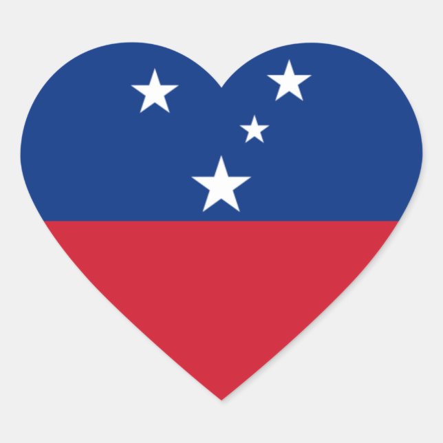 Adesivo Coração samoa (Frente)