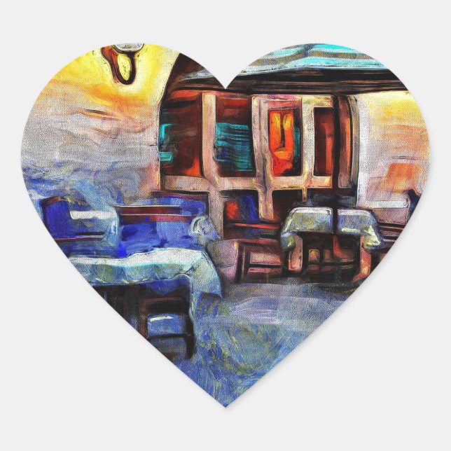 Adesivo Coração San Antonio Cafe (Frente)