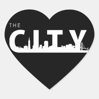 Adesivo Coração San Francisco Heart Sticker