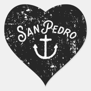 Adesivo Coração San Pedro Heart Anchor