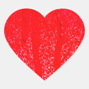 Adesivo Coração sangue derramado