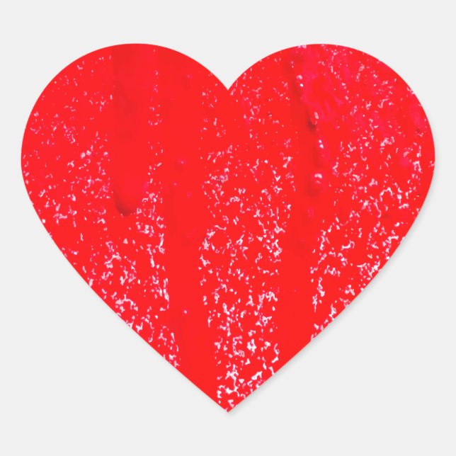 Adesivo Coração sangue derramado (Frente)